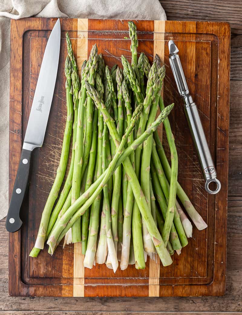 how to trim asparagus