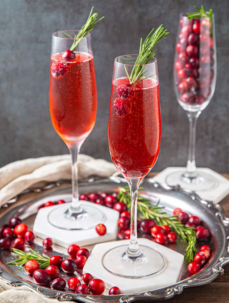 Cranberry Christmas Punch Recipe (with Champagne and Vodka)