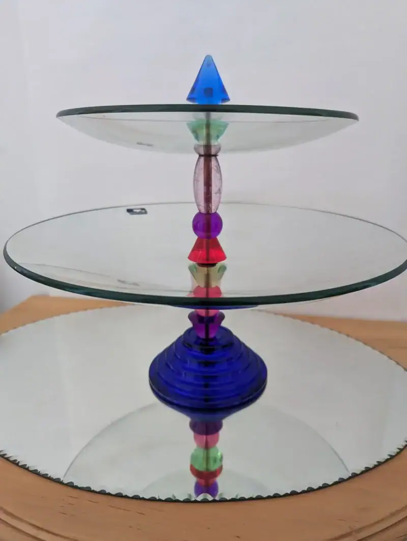 coupe à fruits en verre vintage design Leonardo