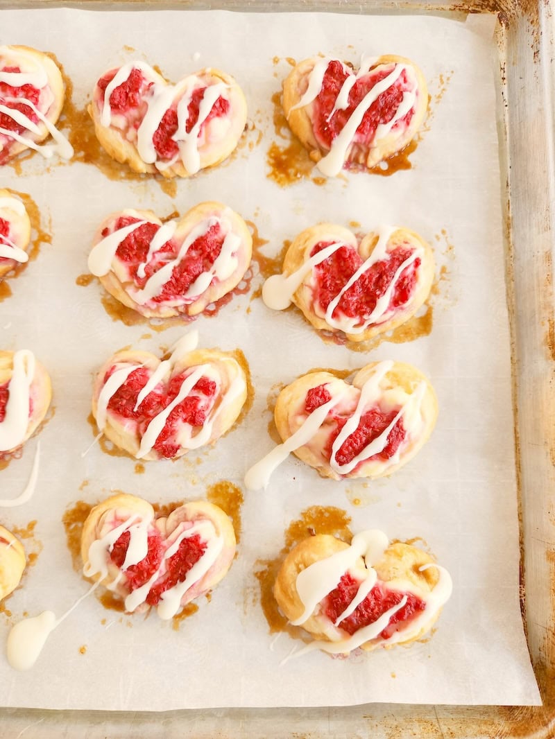 This Shortcut Raspberry Cream Cheese Danish recipe is so easy and quick - your family will think it was made in a bakery!
