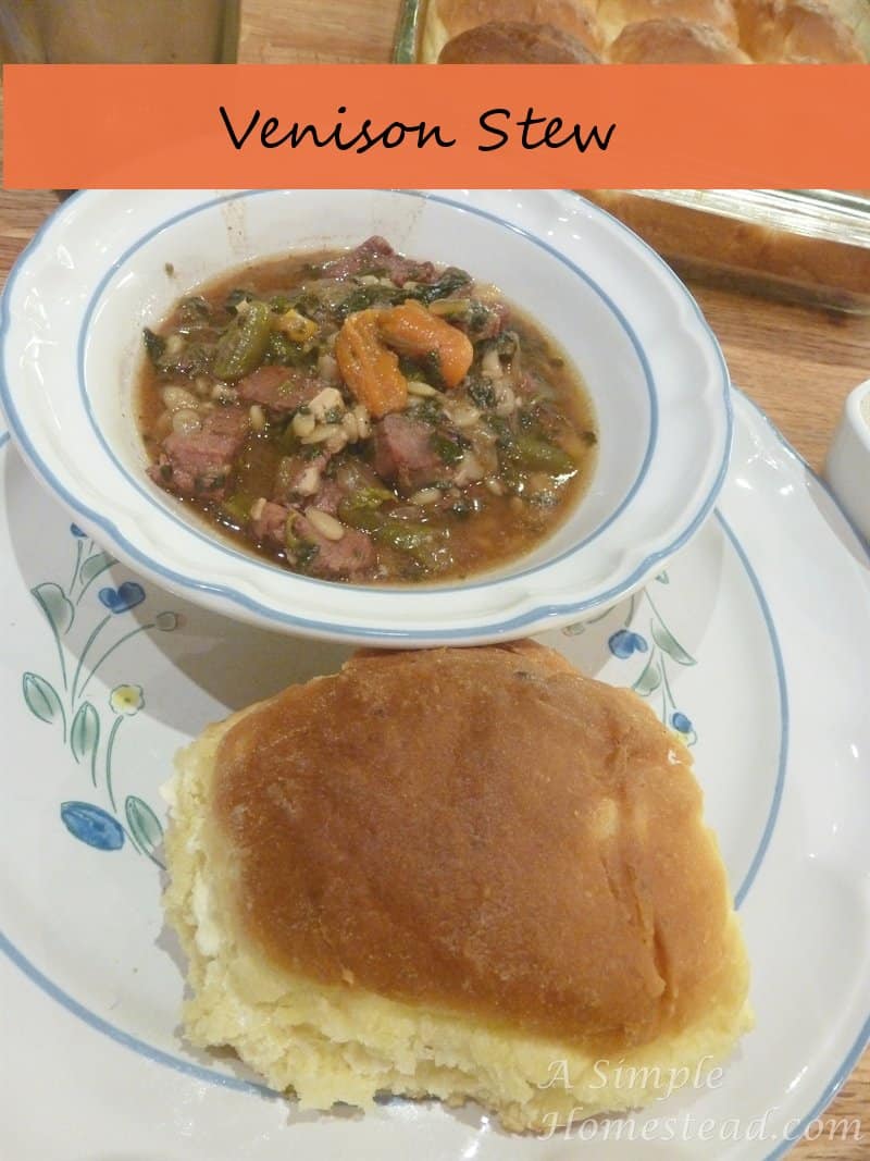 Venison Stew and Potato Rolls - ASimpleHomestead.com