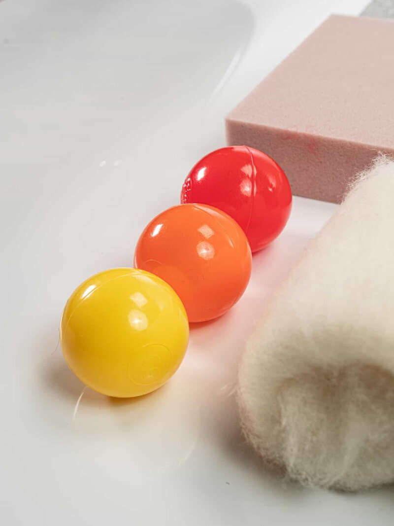 25 Farben Filzwolle Set - Komplettset Zum Nass- & Trockenfilzen Für DIY Projekte & Basteln