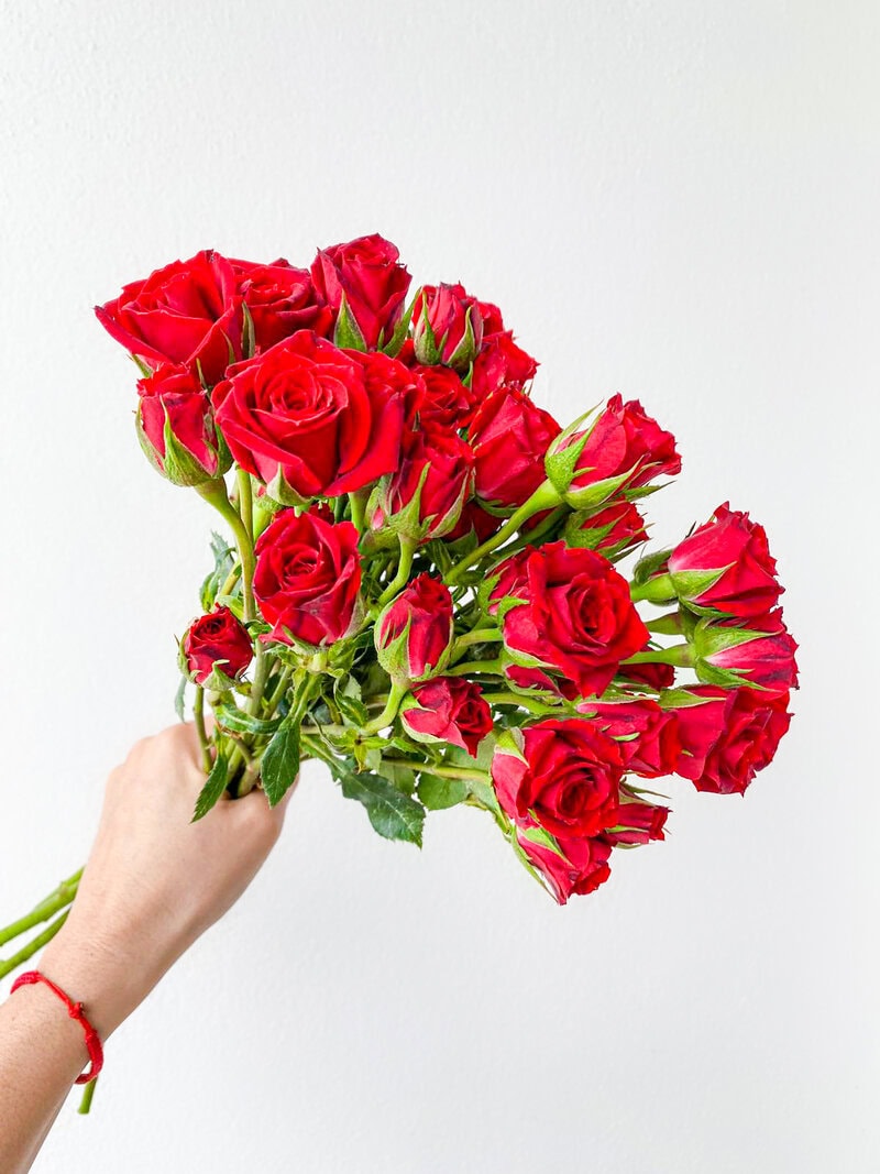 Spray Rose Red Mikado - Image 2