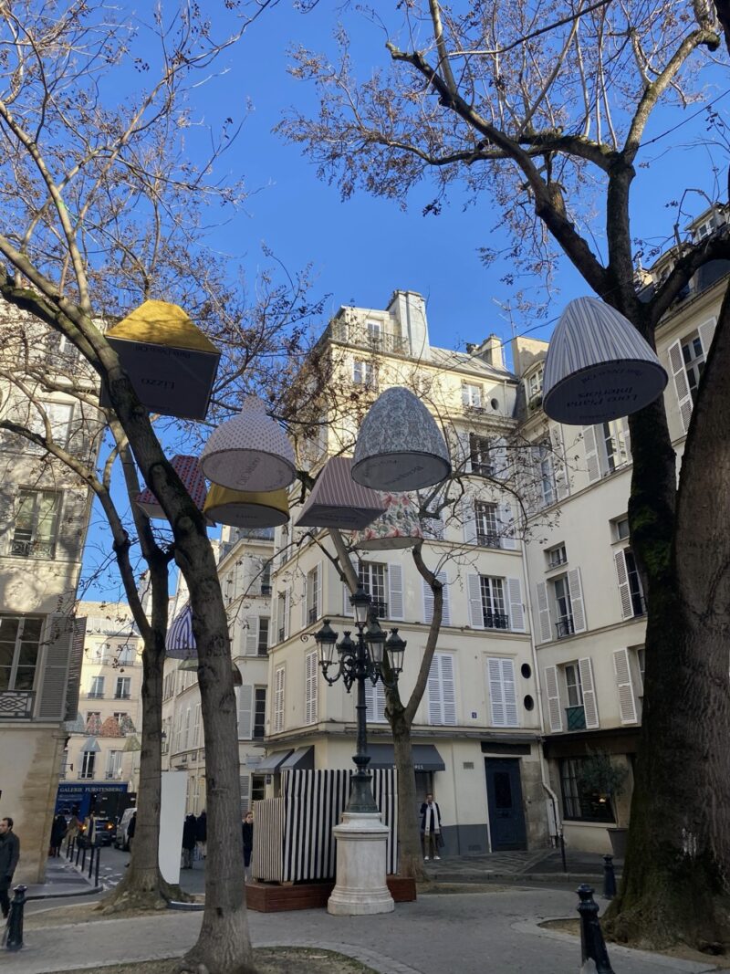 Leafy Place de Furstemberg in Paris’s Saint-Germain-des-Prés neighborhood