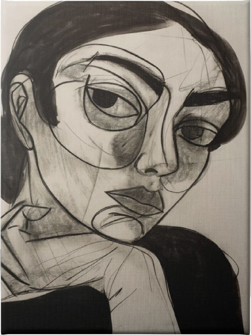 Intelectual Woman - Unframed Canvas Unframed Canvas