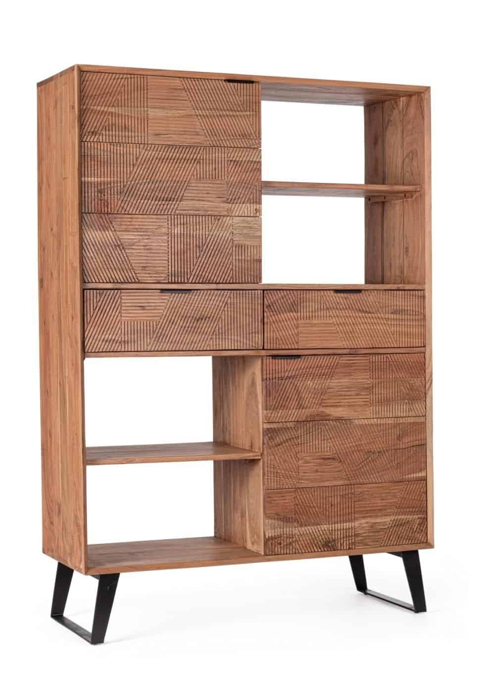 Mobili in legno naturale, elegante e funzionale, ideale per arredo soggiorno o camera.