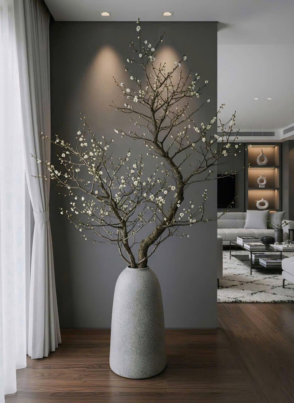 Bình cắm cành cỡ lớn-Gốm sứ fulo