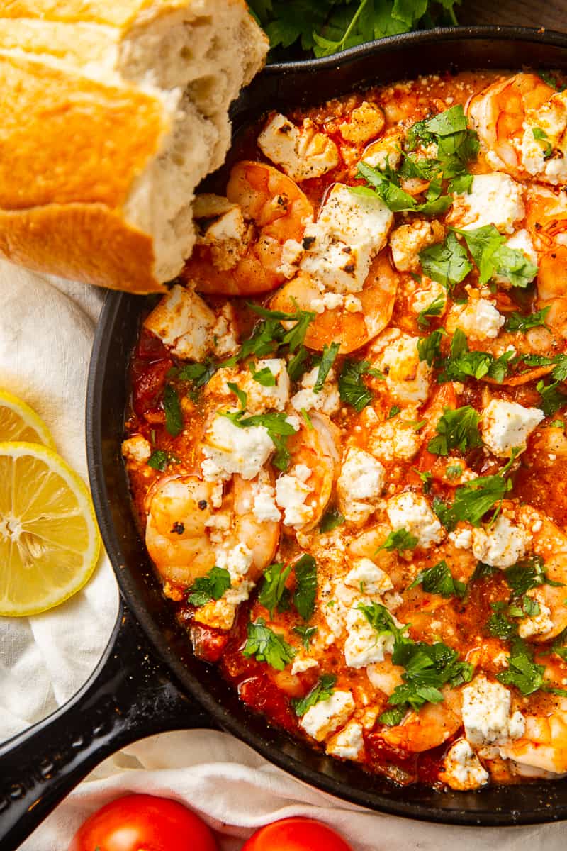 prawn saganaki