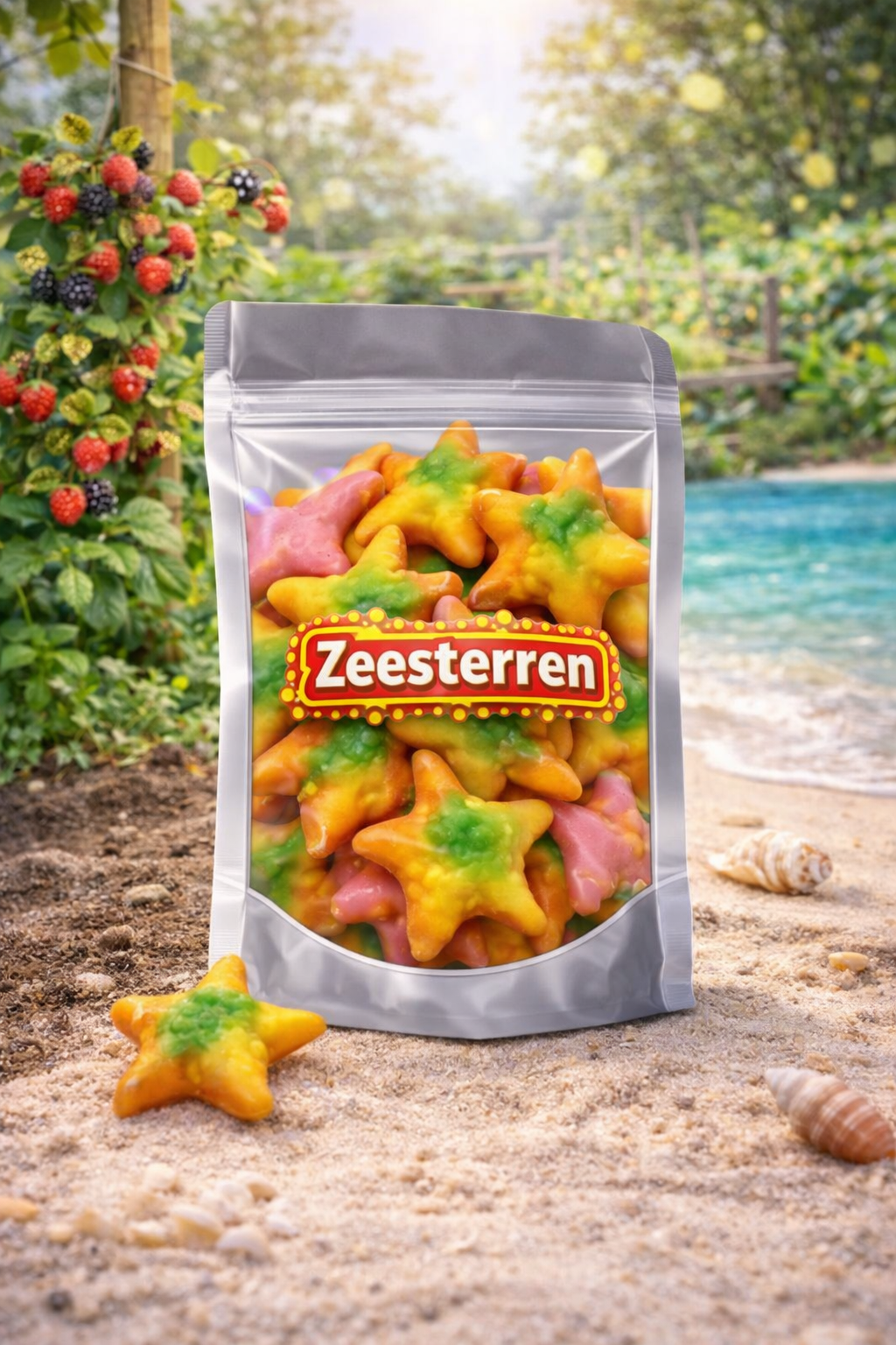 Dulce Plus zeesterren snoep, zoete oceaan snoepjes in de vorm van een zeester