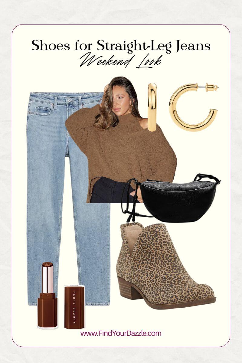 Shoes to Wear with Straight Jeans Weekend Look Outfits