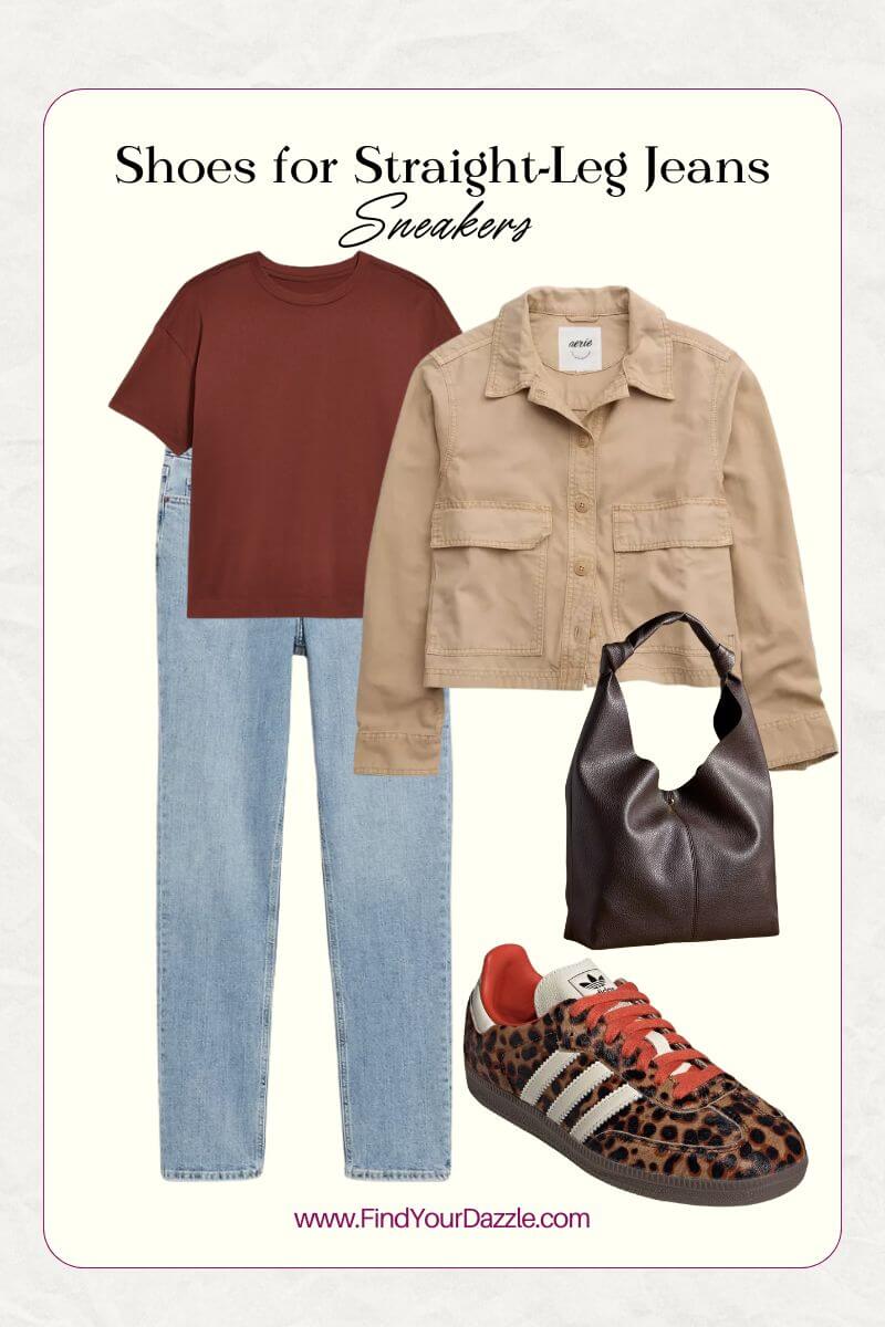 Shoes to Wear with Straight Jeans Casual everyday look