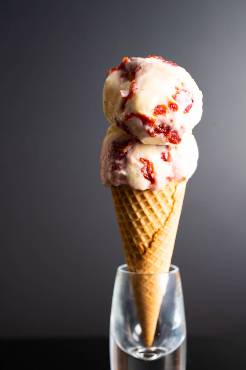 goat cheese sour cherry ice cream