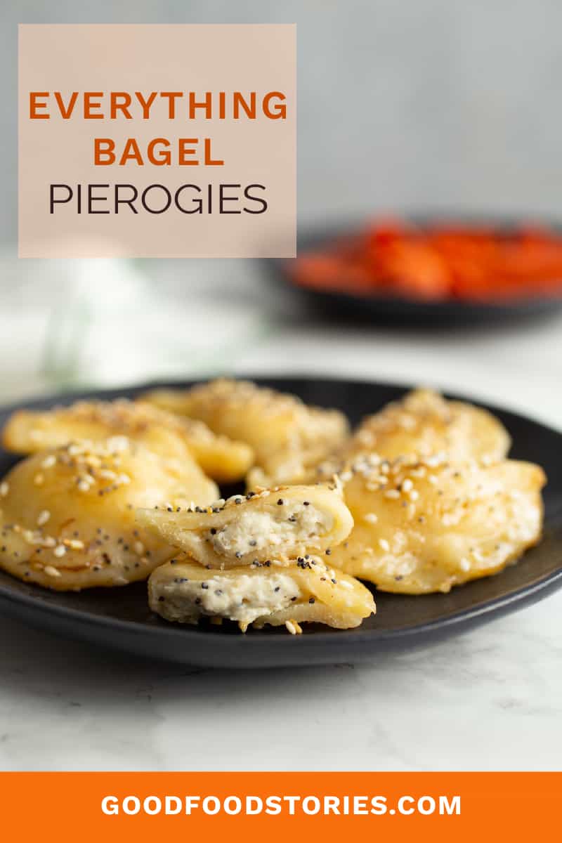 everything bagel pierogies