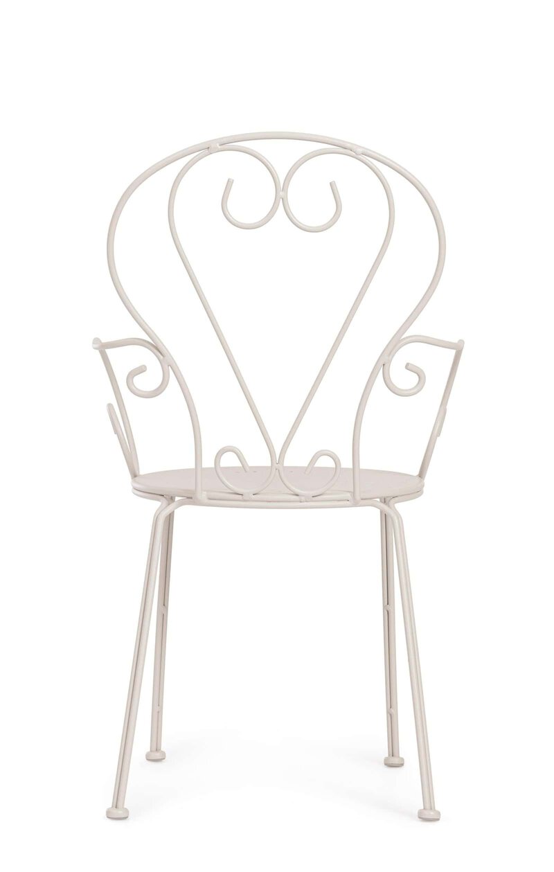 Sedia in ferro battuto bordeaux con design elegante e stile classico, perfetta per esterni e giardini.