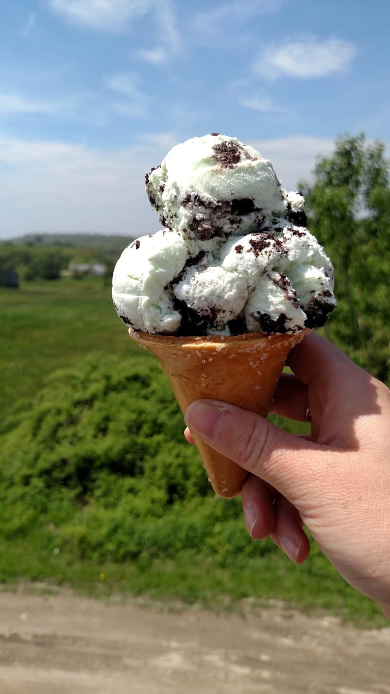 Round Top ice cream in Damariscotta, Maine