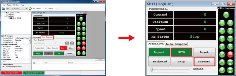 MyLink工具-如何實現單軸 系列之Compare Trigger Out_執行