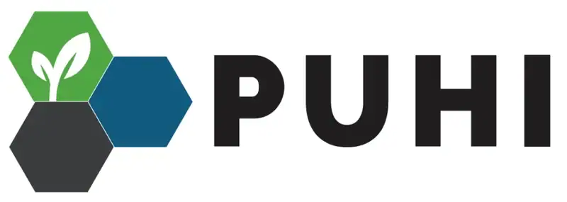 Logo for PUHI Oy, a Finnish company producing biochar and pyrolysis machinery.
