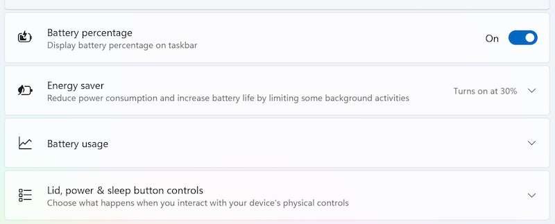 Steps to Display your Remaining Battery Percentage Indicator on Windows 11 Taskbar