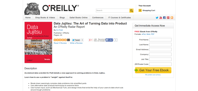 Data Jujitsu: The Art of Turning Data into Product