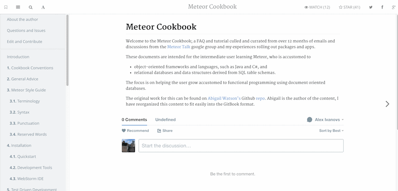 Introduction Meteor Cookbook
