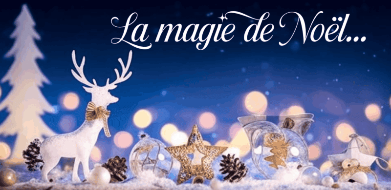 Des décorations de noël sur un fond bleu
