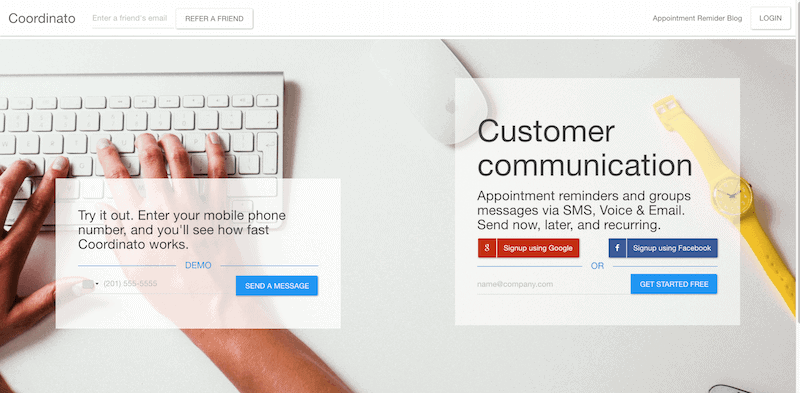 Coordinato Appointment Reminder Marketing Tool