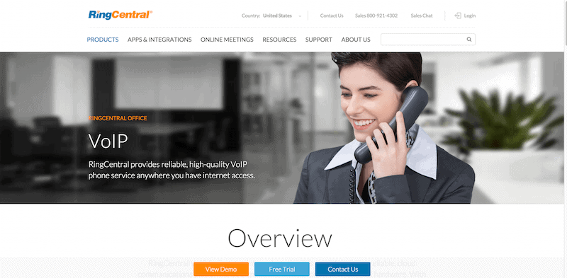 Secure VoIP for business RingCentral