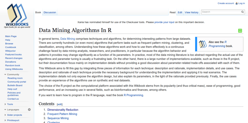 Data Mining Algorithms In R