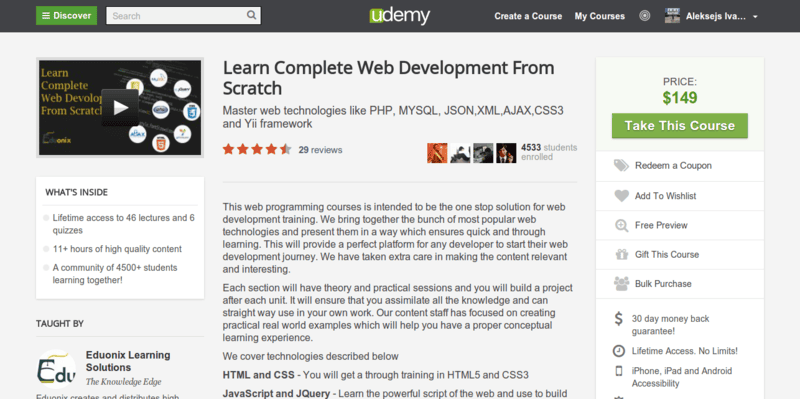 Eduonix: Learn Complete Web Development From Scratch