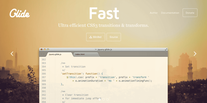Glide.js Simple Lightweight Fast jQuery Slider