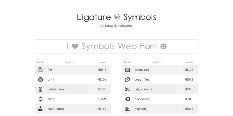 Ligature Symbols