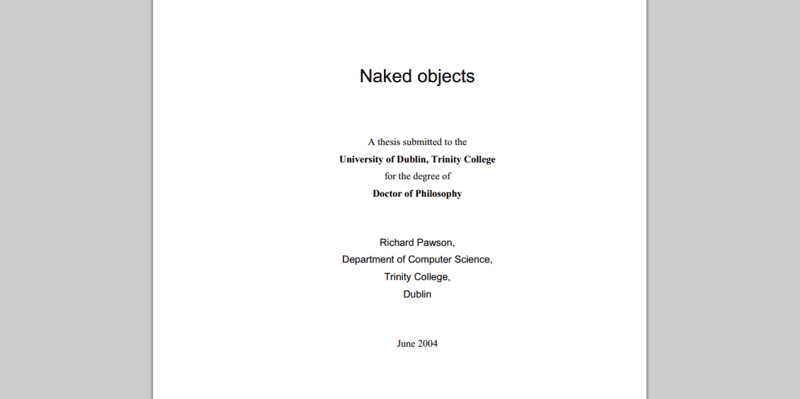 Naked Objects