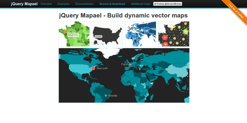 jQuery Mapael