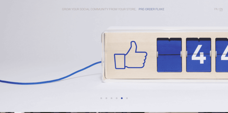 Fliike  by Smiirl. Facebook fan counter.