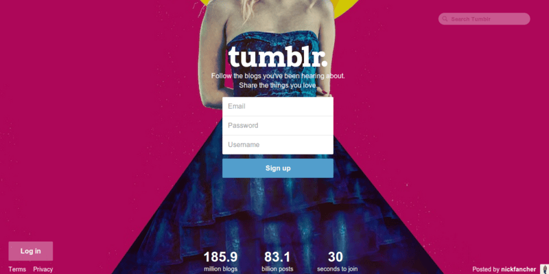 Sign up   Tumblr
