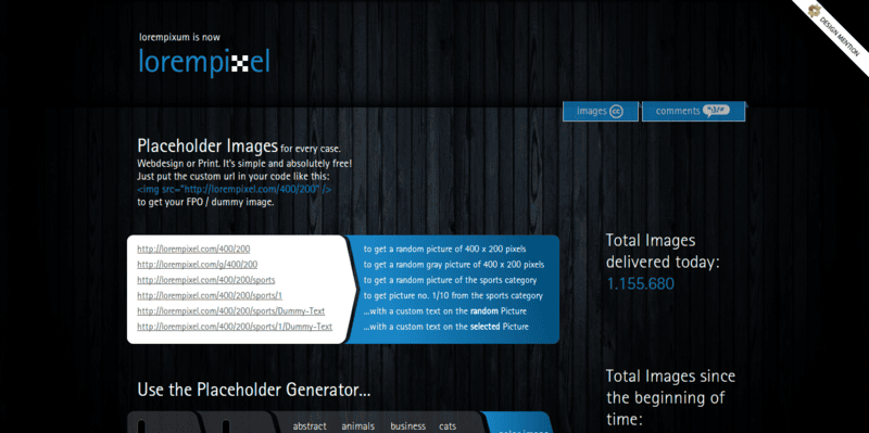 lorempixel   placeholder images for every case