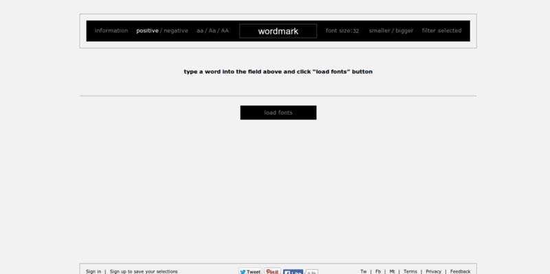 wordmark.it   helps you choose fonts