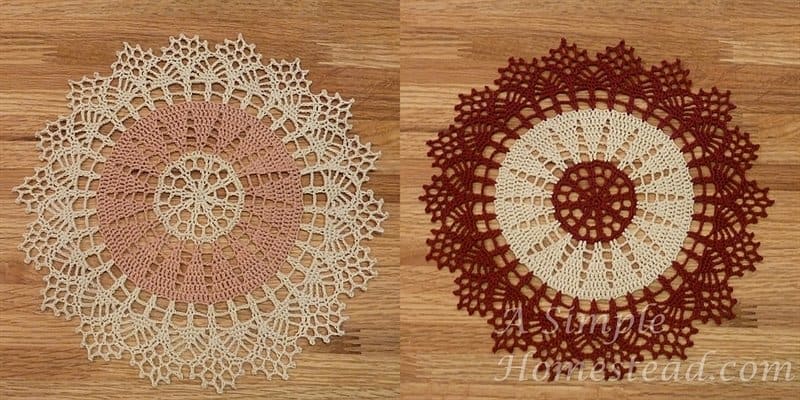 Two-toned doilies