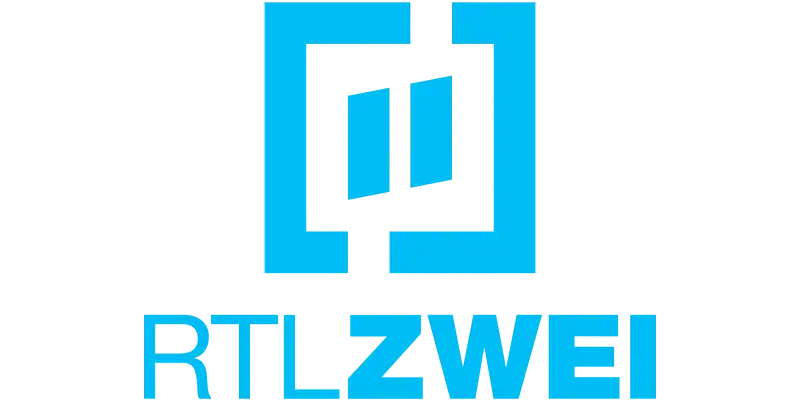 RTLZWEI German TV channel logo in light blue.