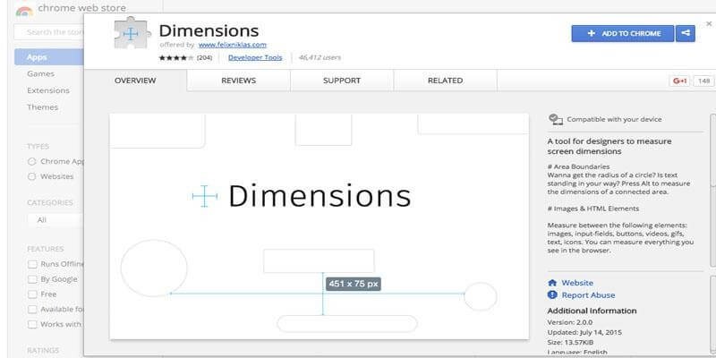 mesure dimentions