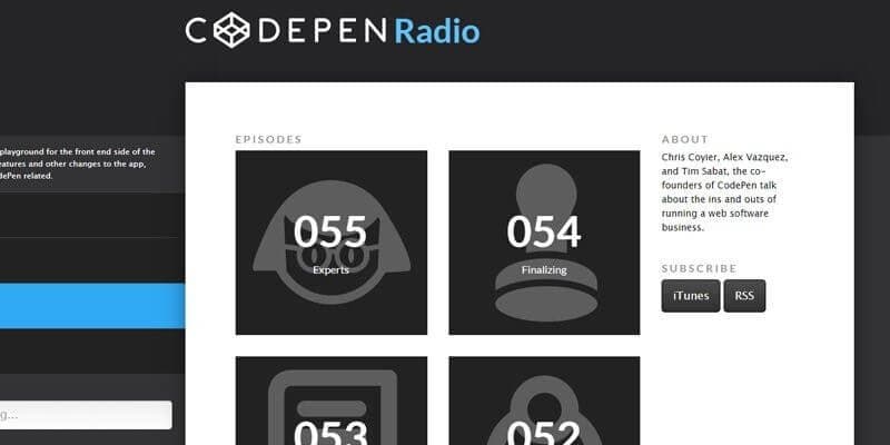 Codepen Radio