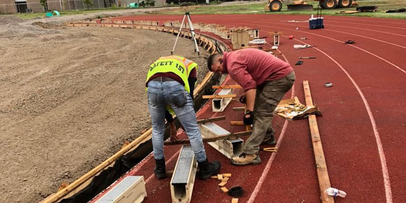 jogging track installation 1