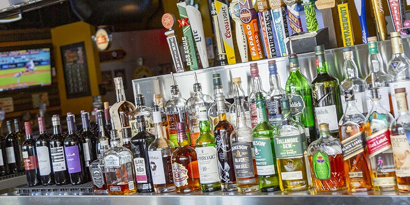 Beer Taps at Sports Bar