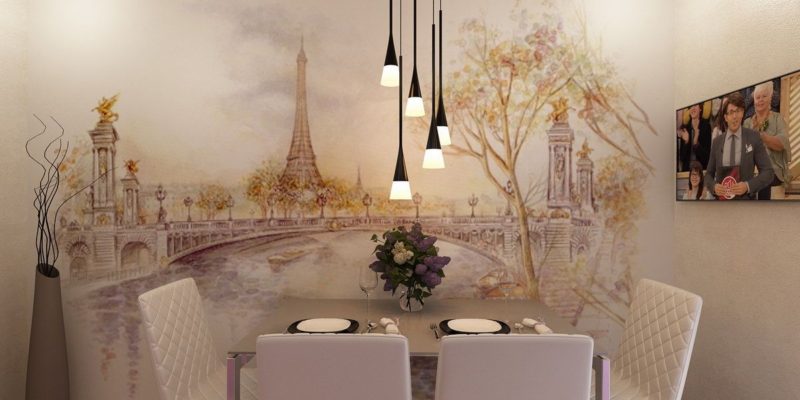 Фотообои на стены в кухню