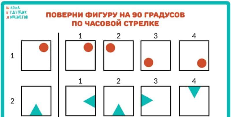 задача на пространственное мышление, поверни фигуру задача на пространственное мышление, поверни фигуру