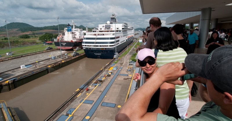 The visitor center for the Panama Canal