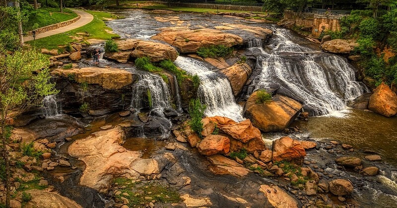 Summer outdoor landscape in South Carolina — bug bite and mosquito activity forecast — Just Bite Me temporary bug bite relief