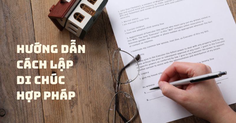 Hướng dẫn cách lập di chúc hợp pháp 2026.
