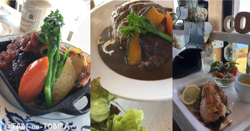山口県長門市千畳敷高原キャンプ場にあるレストランでいただいたランチ