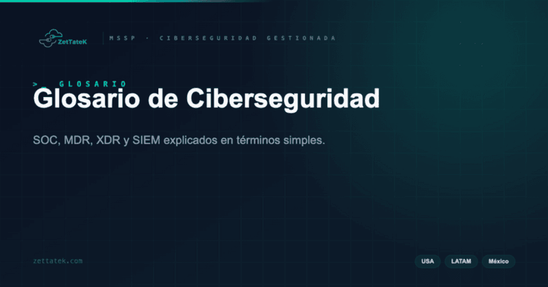 Glosario de Ciberseguridad | ZetTateK